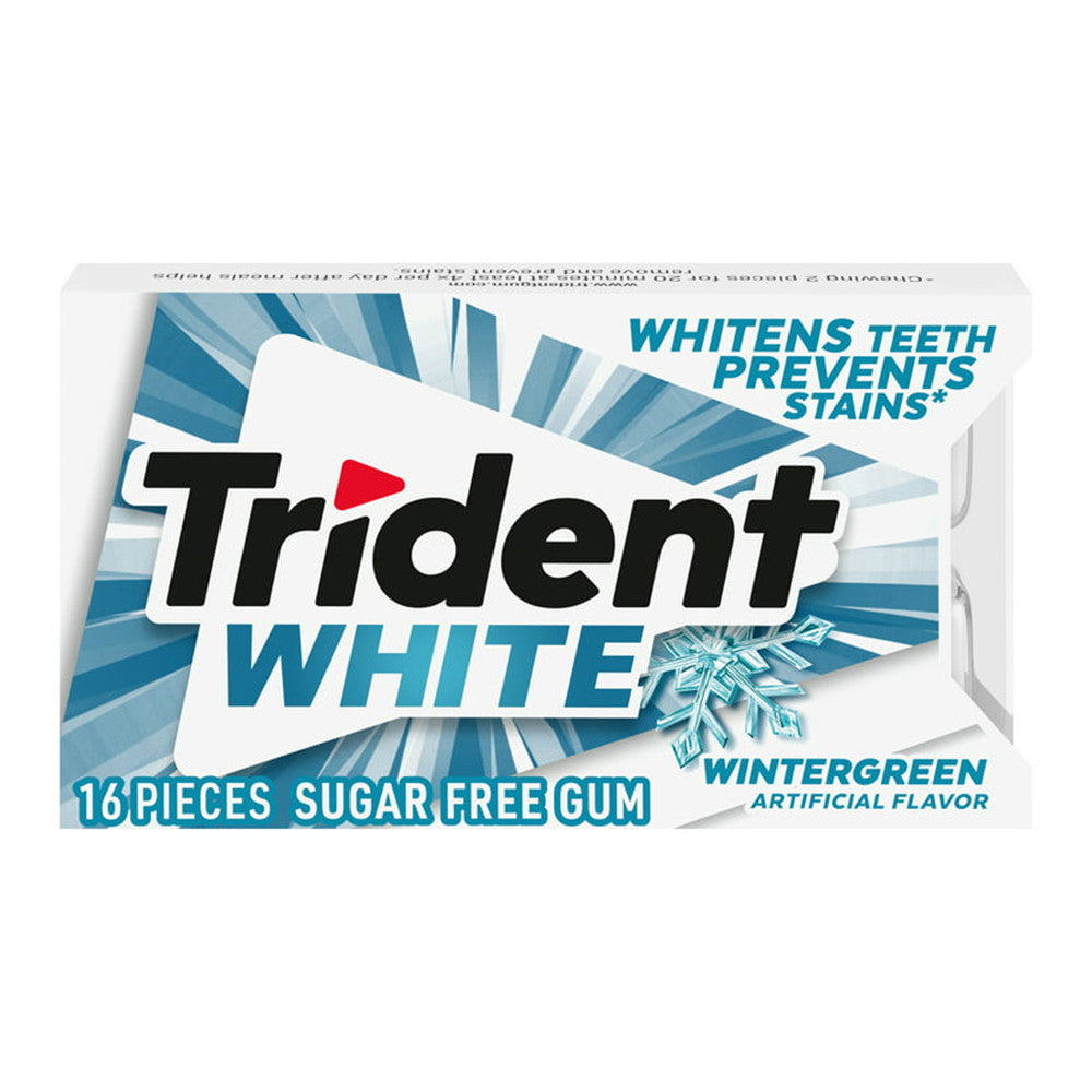 Trident White Wintergreen Gum, 16 Ct
